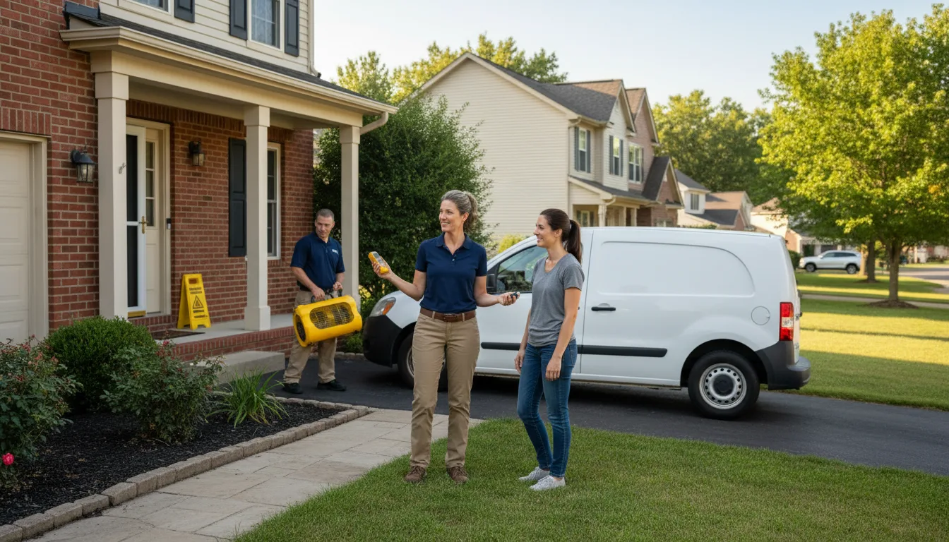 Residential water damage restoration in Bancroft, ID